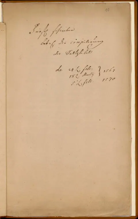 Das fürstliche Schreiben, das die Abfassung der Salzbibel anordnete, 1567 bis 1570